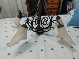 Lámpara forja 5 focos