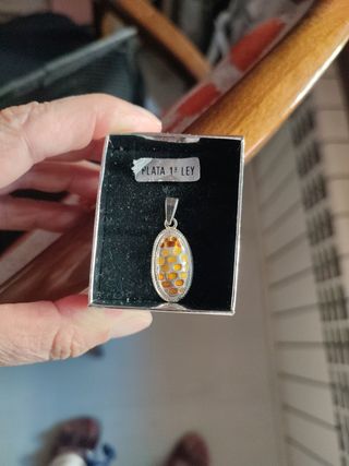 Colgante Plata 1ª Ley Ámbar