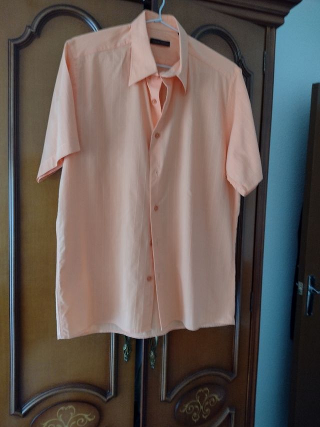 Camisa manga corta naranja