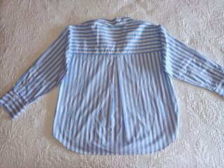 Camisa Zara rayas azul y blanco