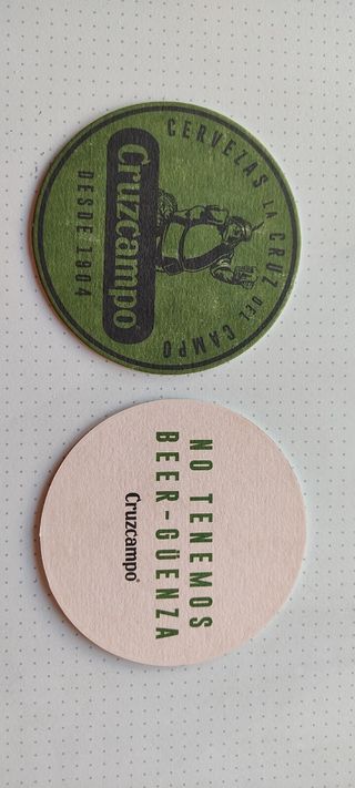 2 Posavasos Cruzcampo Cerveza