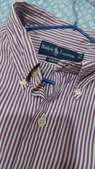 Camicia Ralph Lauren L - Rigata Viola