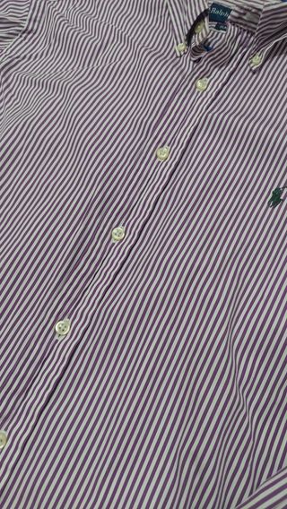 Camicia Ralph Lauren L - Rigata Viola