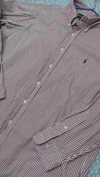 Camicia Ralph Lauren L - Rigata Viola