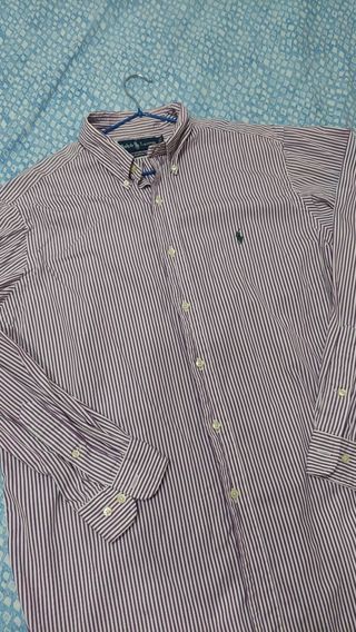 Camicia Ralph Lauren L - Rigata Viola