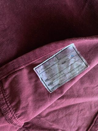 Vestido terciopelo granate