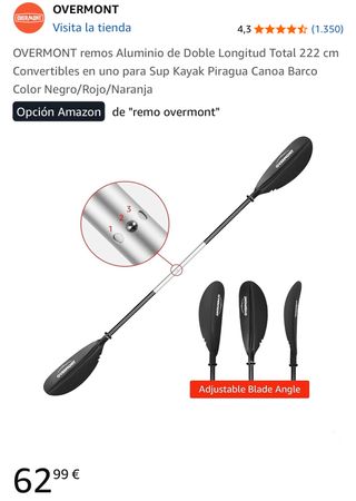 Remo Kayak Sup Piragua Canoa OVERMONT