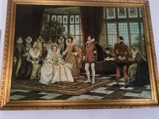 Cuadro vintage reina Isabel I