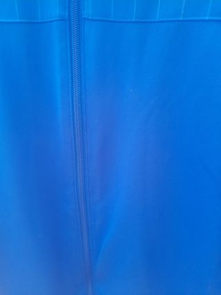 Sudadera Adidas F.C.A. talla M cremallera azul 
