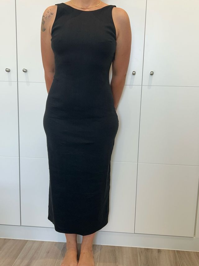 Vestido negro verano - Talla L