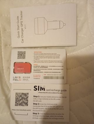 Tres localizador GPS con chip