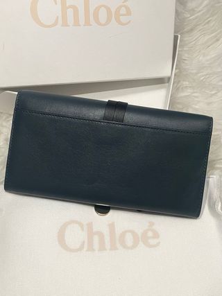 Portafoglio donna Chloé blu navy – nuovo 