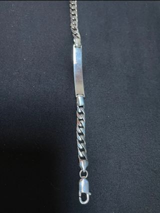 Braccialetto Argento - Piastrina