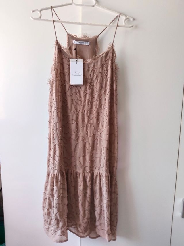 Vestido rosa lentejuelas