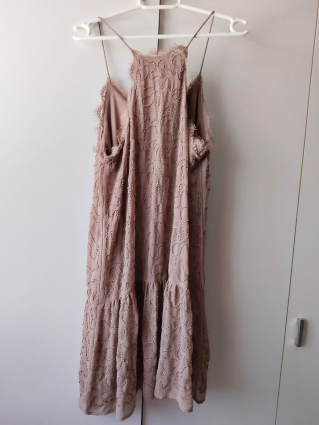 Vestido rosa lentejuelas