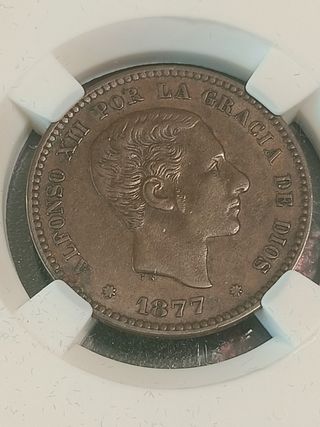 5 Céntimos España 1877 Alfonso XII