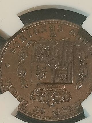 5 Céntimos España 1877 Alfonso XII