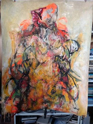 Pintura abstracta grande