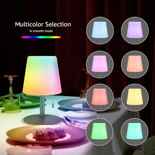Lámpara de mesa led de exterior RGB recargable