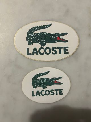 2 Adesivi Lacoste Vintage