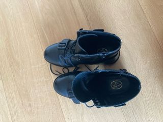Botines Ash negros militares cuero nuevos