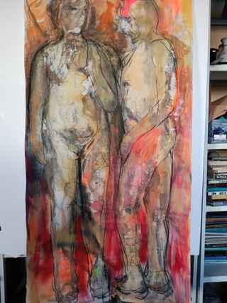 Pintura original - figuras humanas