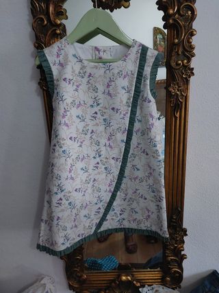 Vestido niña flores - Talla 4