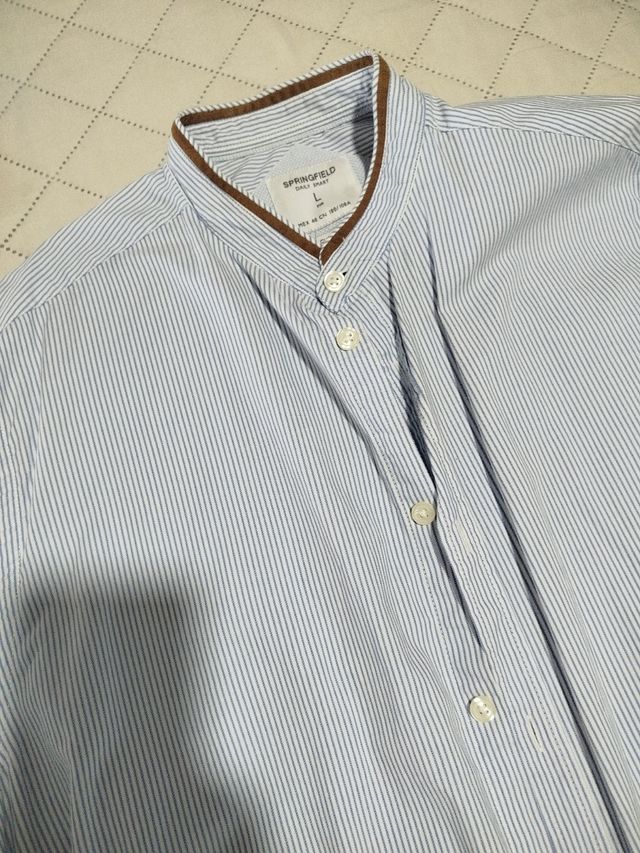 Camisa Springfield L - Azul Rayas