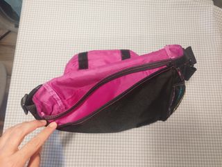 Bolso Billabong bandolera negro/rosa