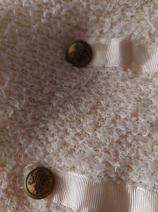Chaqueta Tricot Chanel Suite Blanco T-S