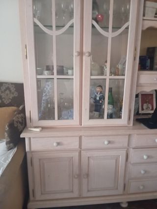 Vitrina-Mueble Salón madera