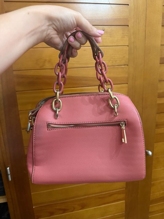 Bolso Gloria Ortiz rosa con asa larga