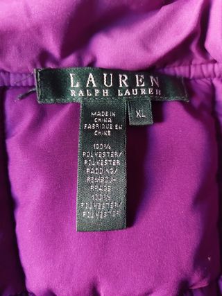 Chaqueta acolchada morada