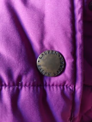 Chaqueta acolchada morada