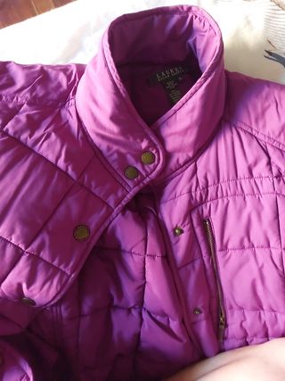Chaqueta acolchada morada