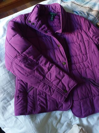 Chaqueta acolchada morada
