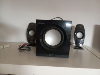 Altavoces 2.1 Rainbow negros