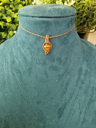 Collana Micromacramè Pietra Naturale