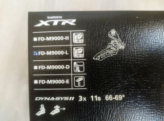 80% Dto Shimano XTR M9000 Desviador