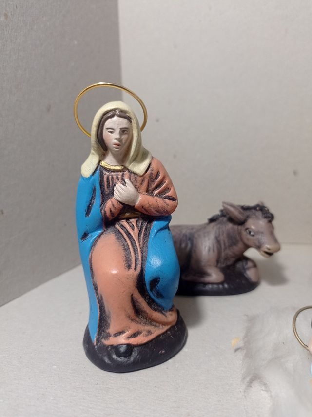 Figuras belén pesebre  barro terracota nacimiento 