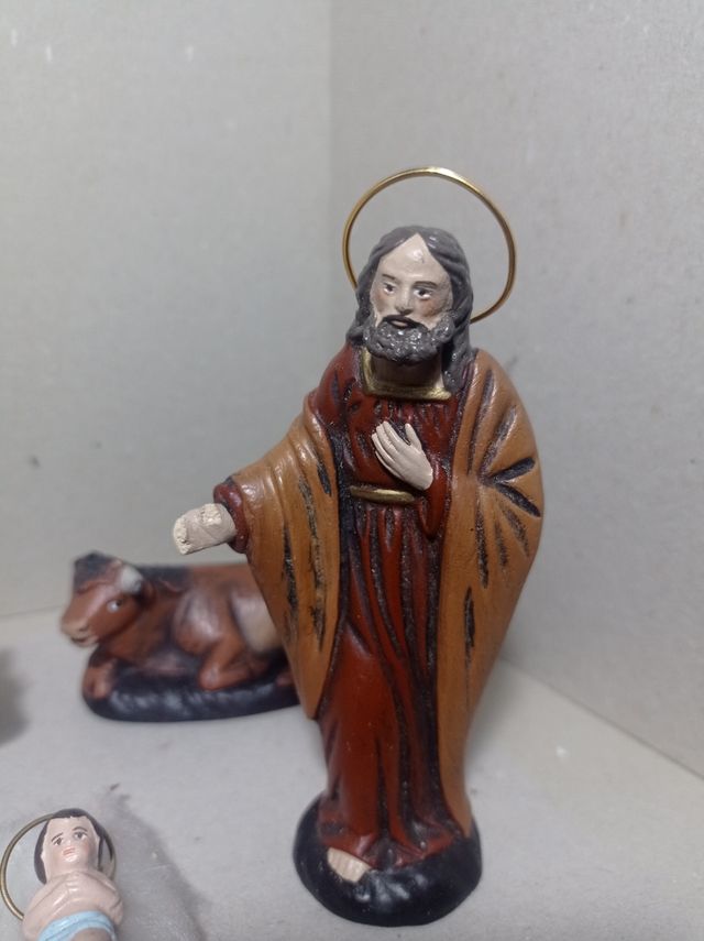 Figuras belén pesebre  barro terracota nacimiento 