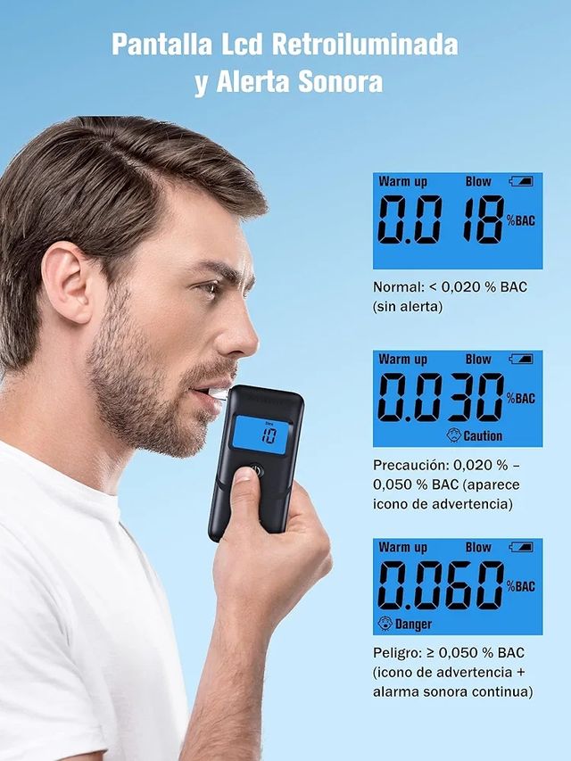 Alcoholimetro Homologado Portátil