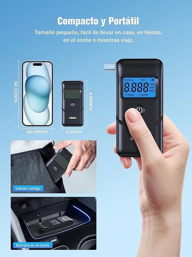 Alcoholimetro Homologado Portátil