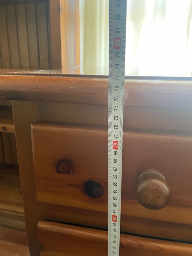 Escritorio madera 8 cajones