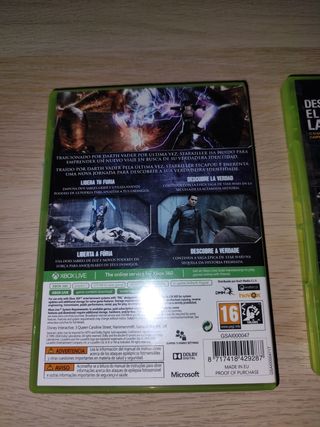 PACK JUEGOS STAR WARS XBOX 360