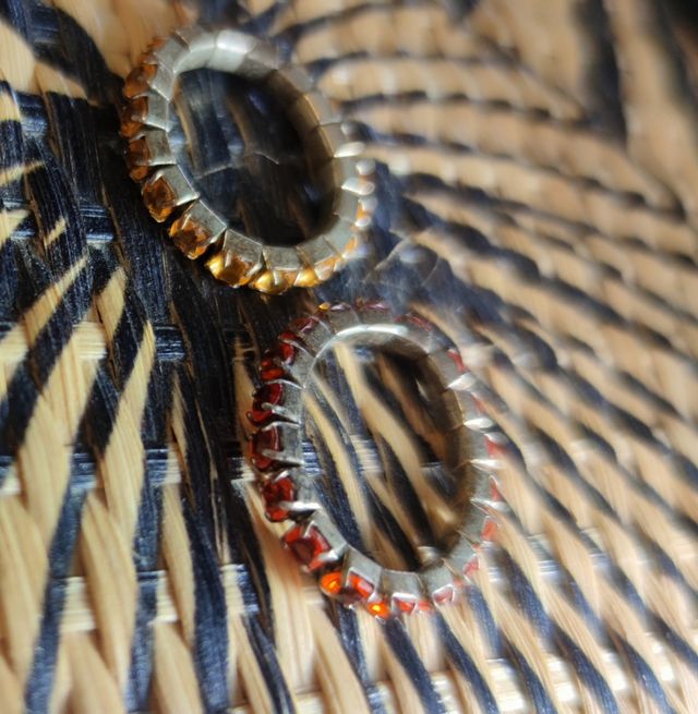 Anellini regolabili Arancio & Rosso 
