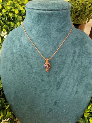 Collana Ametista Micromacramè