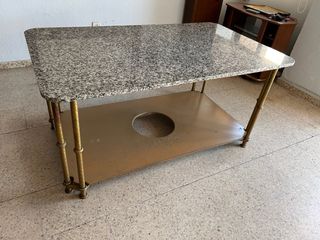 Mesa de comedor forja y granito