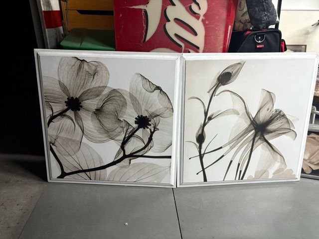 2 Cuadros Flores - Decoración