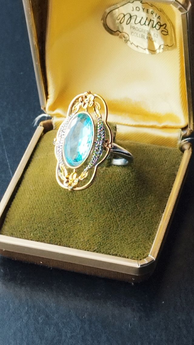 Anillo art déco estilo vintage